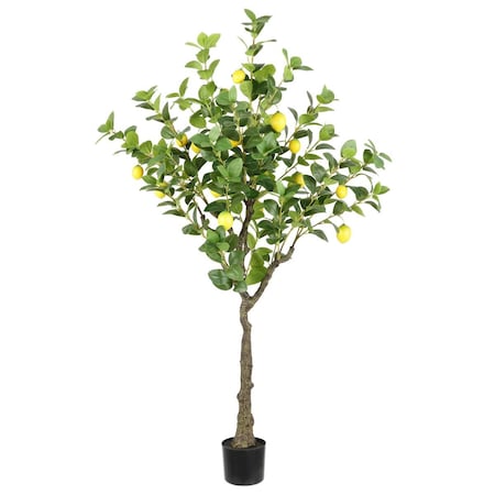 Safavieh 60 in. Faux Potted Lemon Tree, Green & Yellow FXP2011A